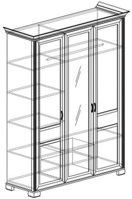 Шкаф 3-х дверный Флора №900
