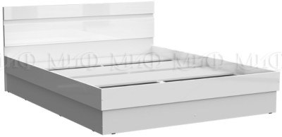  Кровать Челси Белый/Белый глянец 200x140 см